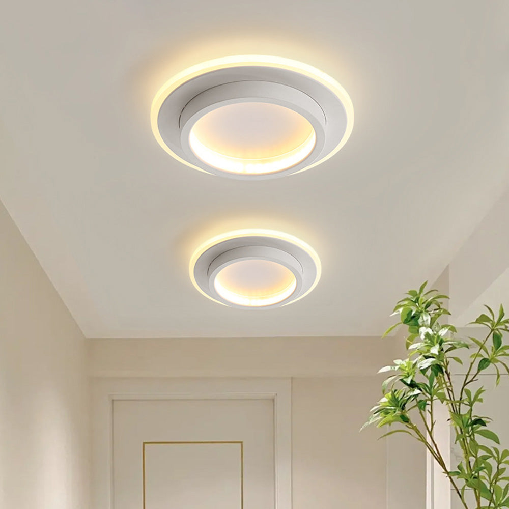 AeroGlow: Lampada da soffitto LED rotonda – Lampada a soffitto moderna per soggiorno e corridoio