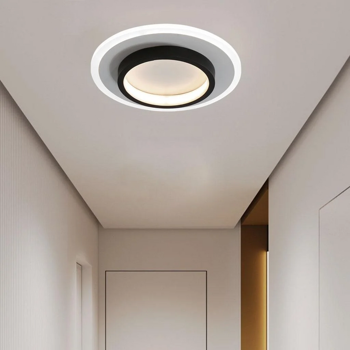 AeroGlow: Lampada da soffitto LED rotonda – Lampada a soffitto moderna per soggiorno e corridoio