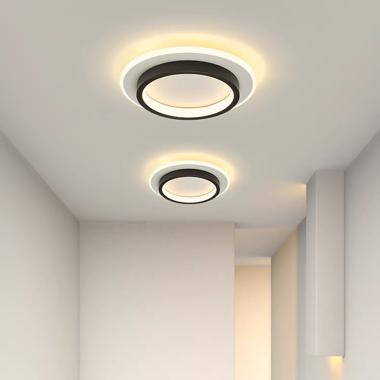 AeroGlow: Lampada da soffitto LED rotonda – Lampada a soffitto moderna per soggiorno e corridoio