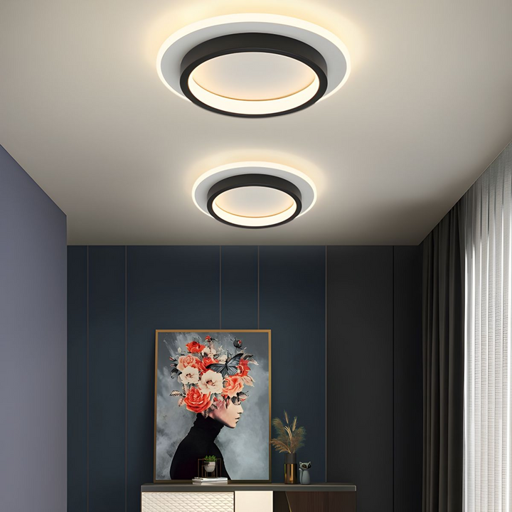 AeroGlow: Lampada da soffitto LED rotonda – Lampada a soffitto moderna per soggiorno e corridoio