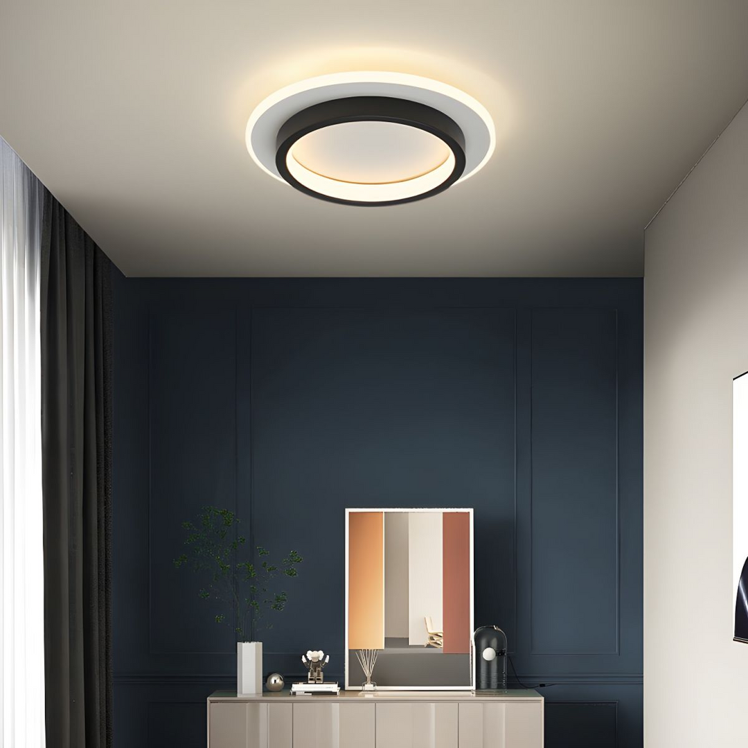 AeroGlow: Lampada da soffitto LED rotonda – Lampada a soffitto moderna per soggiorno e corridoio