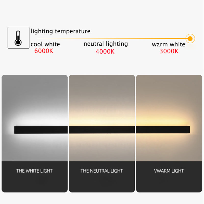 AeroLyn: Applique LED Lineare per Esterni – Lampada da Parete Resistente alle Intemperie per Giardino e Terrazza