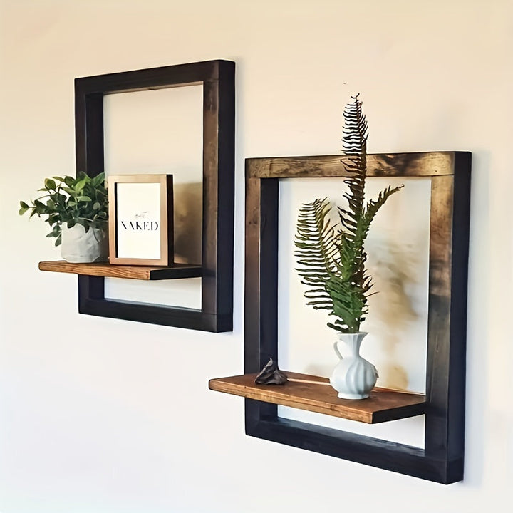 AlbumStil: Mensole moderne – salvaspazio, decorative e facili da mantenere con finitura in legno per foto e decorazioni