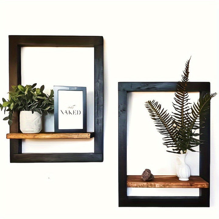 AlbumStil: Mensole moderne – salvaspazio, decorative e facili da mantenere con finitura in legno per foto e decorazioni