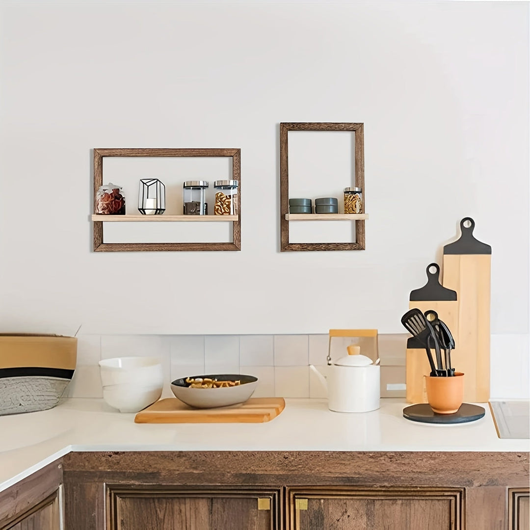 AlbumStil: Mensole moderne – salvaspazio, decorative e facili da mantenere con finitura in legno per foto e decorazioni