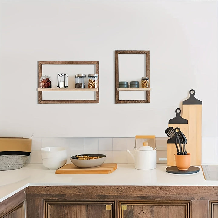 AlbumStil: Mensole moderne – salvaspazio, decorative e facili da mantenere con finitura in legno per foto e decorazioni