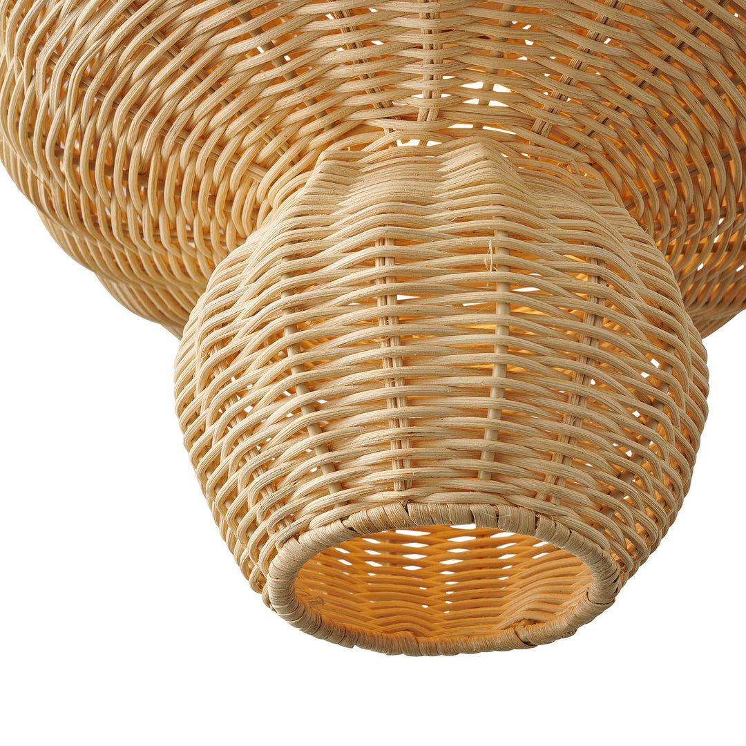 Lampada a sospensione in rattan Allie