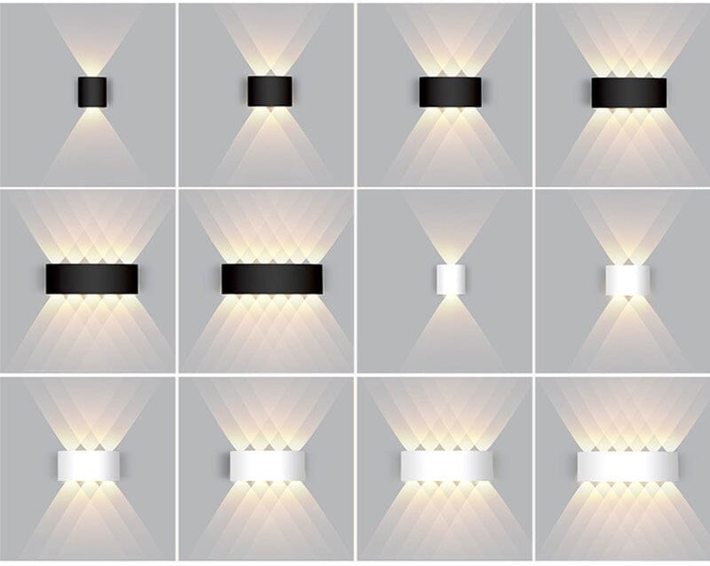 AluGlanz: Lampada da parete LED per esterni – Impermeabile, Moderna e a Risparmio Energetico in Alluminio