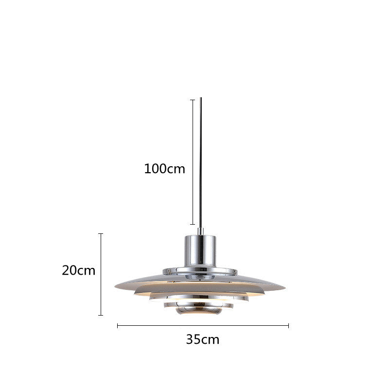 AluNord: Lampada a sospensione in ferro e alluminio con design moderno – per sala da pranzo e ristorante