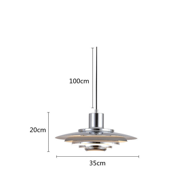 AluNord: Lampada a sospensione in ferro e alluminio con design moderno – per sala da pranzo e ristorante