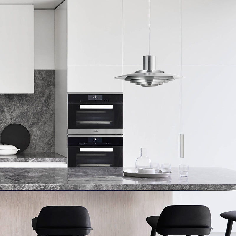 AluNord: Lampada a sospensione in ferro e alluminio con design moderno – per sala da pranzo e ristorante