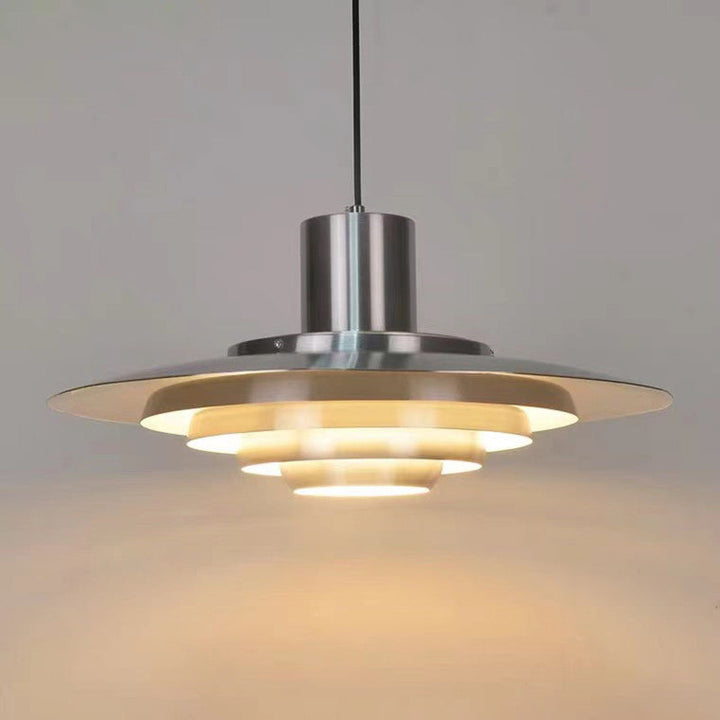 AluNord: Lampada a sospensione in ferro e alluminio con design moderno – per sala da pranzo e ristorante