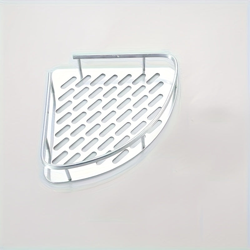AluStark: Mensola da parete per bagno – mensola angolare in alluminio moderno, multifunzionale e salvaspazio senza forare per l&