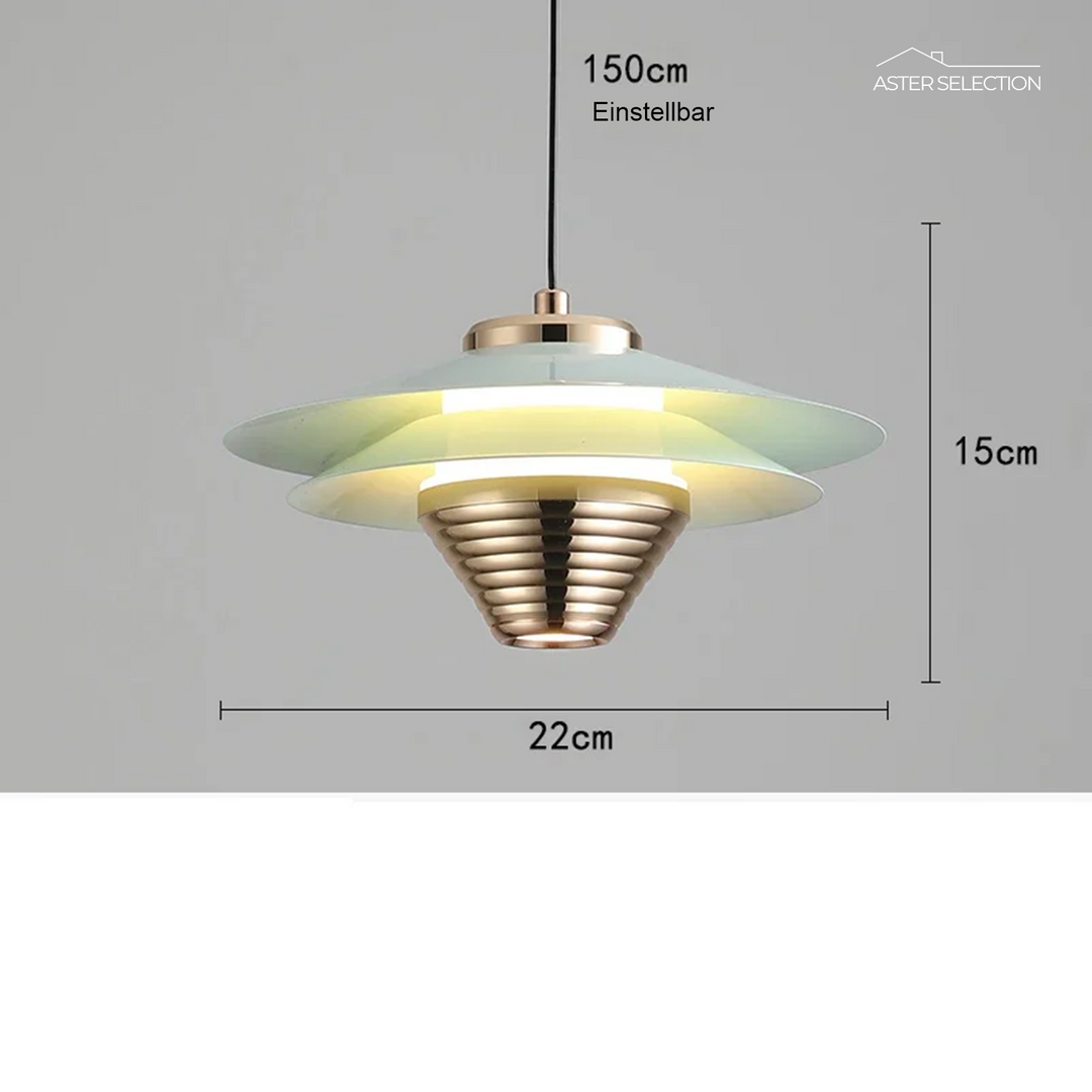 AlumaGlow: Lampada a sospensione LED in alluminio – Luce elegante per spazi moderni