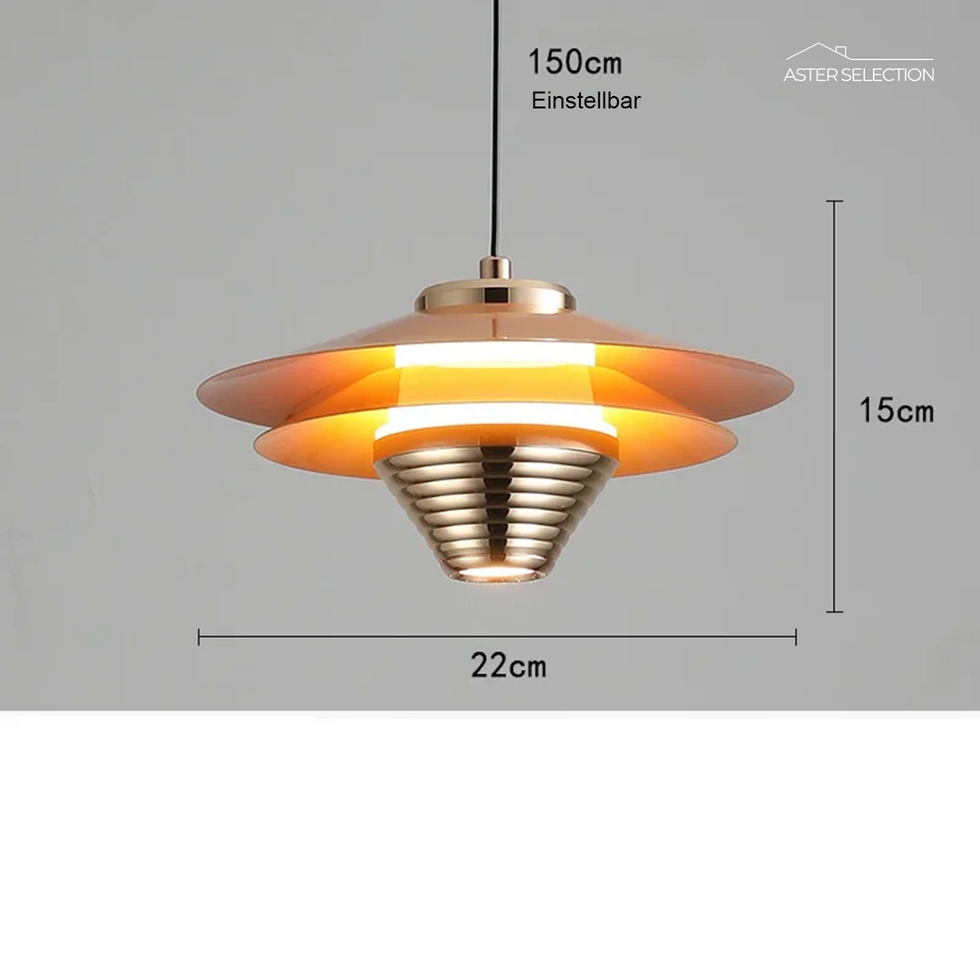 AlumaGlow: Lampada a sospensione LED in alluminio – Luce elegante per spazi moderni