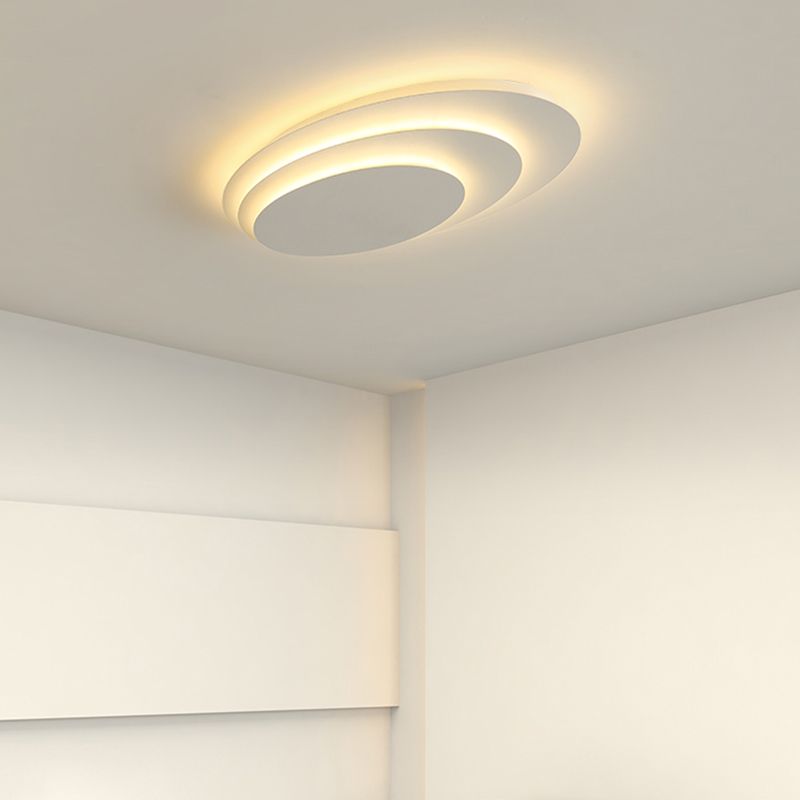 Alvera: Lampada da soffitto LED rotonda moderna in bianco – per soggiorno e camera da letto