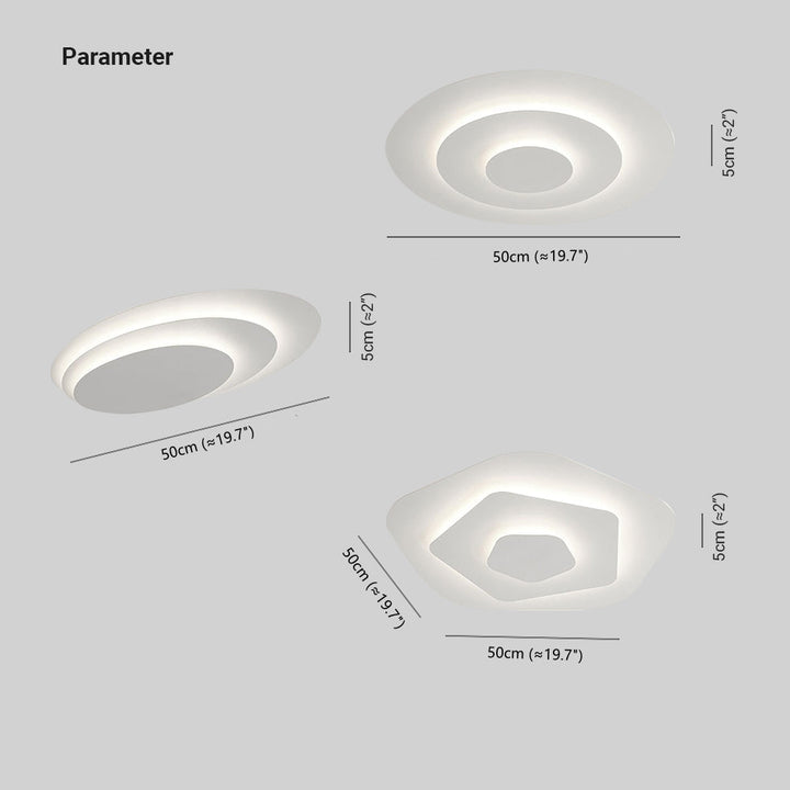 Alvera: Lampada da soffitto LED rotonda moderna in bianco – per soggiorno e camera da letto