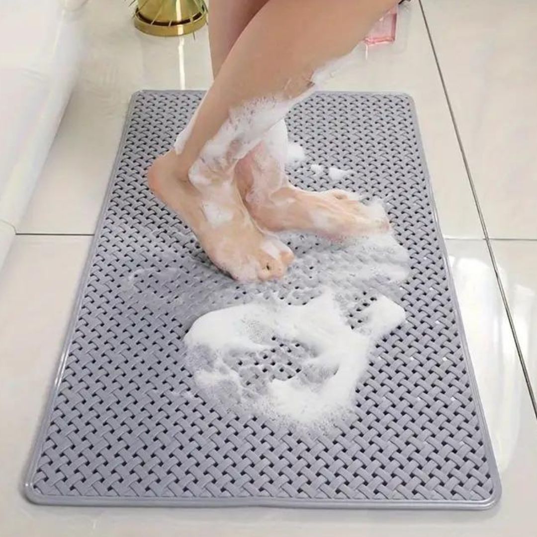 AquaHeim: Tappetino Antiscivolo per Doccia con Forti Ventose – Tappetino per Vasca Resistente alla Muffa e Facile da Pulire per un Bagno Sicuro