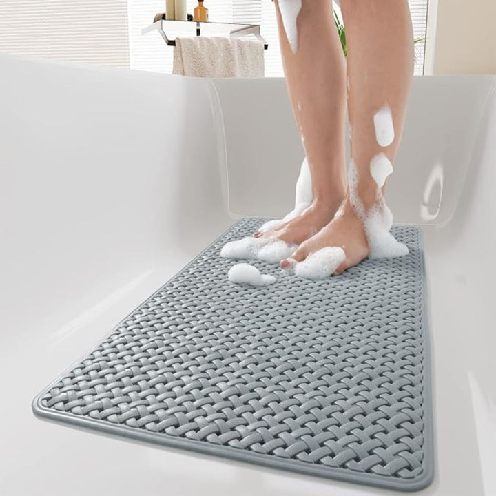 AquaHeim: Tappetino Antiscivolo per Doccia con Forti Ventose – Tappetino per Vasca Resistente alla Muffa e Facile da Pulire per un Bagno Sicuro