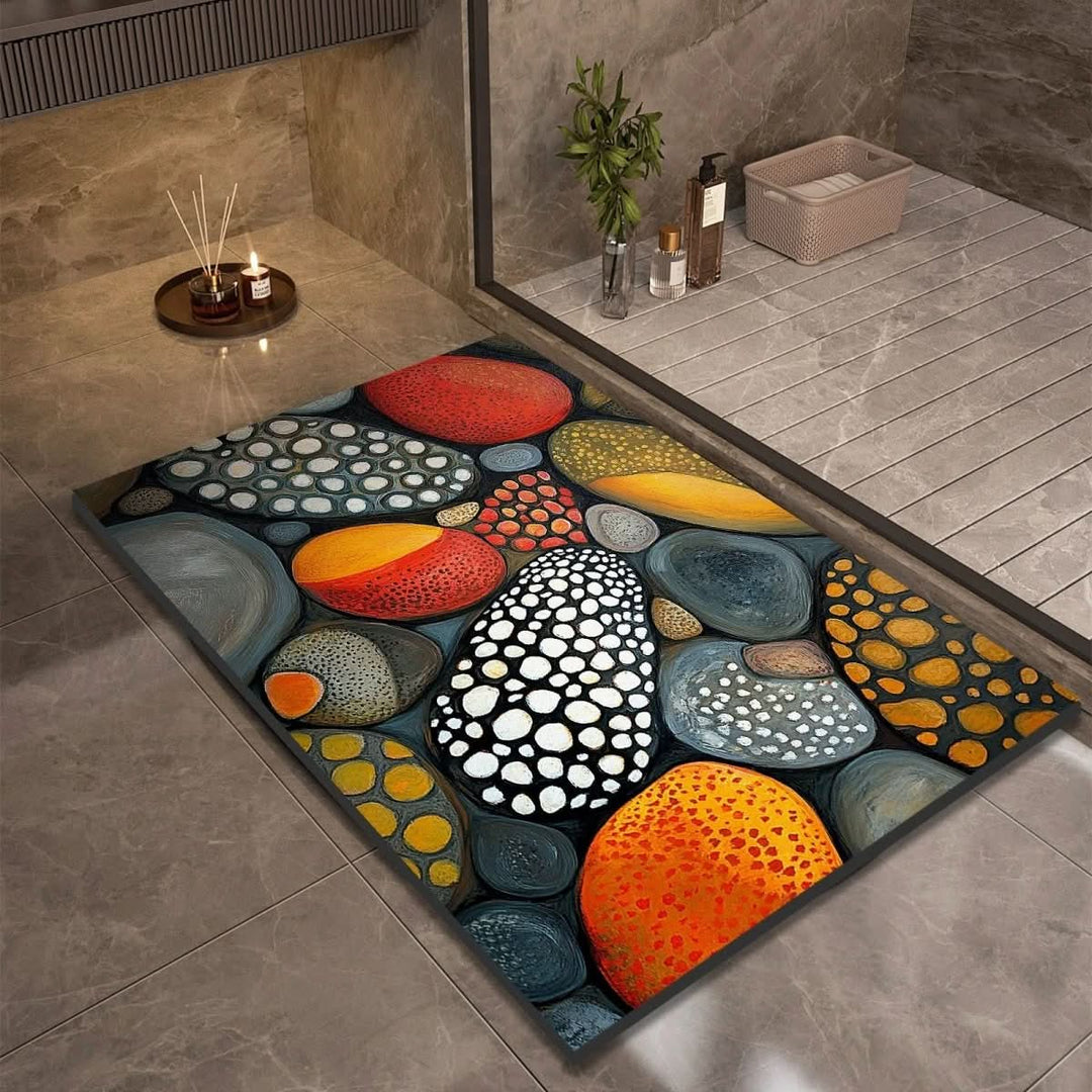 AquaLite: tappetino da bagno in terra di diatomee con assorbimento naturale dell&