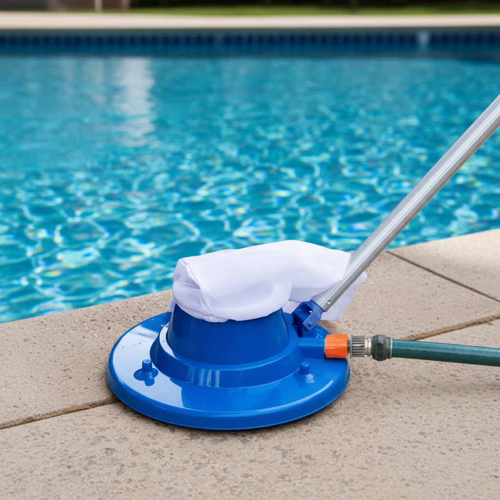 AQUAVAC – Pulitore per Piscina Senza Chimici con Forte Potenza di Aspirazione per Foglie e Sporcizia