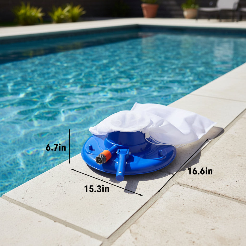 AQUAVAC – Pulitore per Piscina Senza Chimici con Forte Potenza di Aspirazione per Foglie e Sporcizia