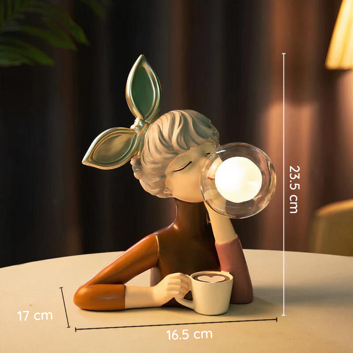 Artisan Sisters: Lampada da tavolo designer in legno e vetro – luce calda per una casa moderna