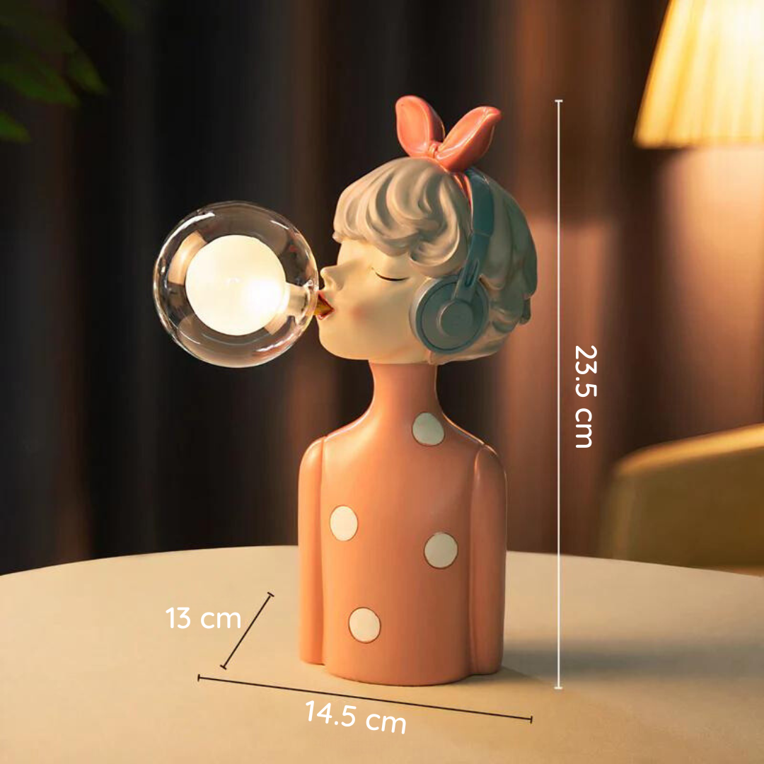 Artisan Sisters: Lampada da tavolo designer in legno e vetro – luce calda per una casa moderna