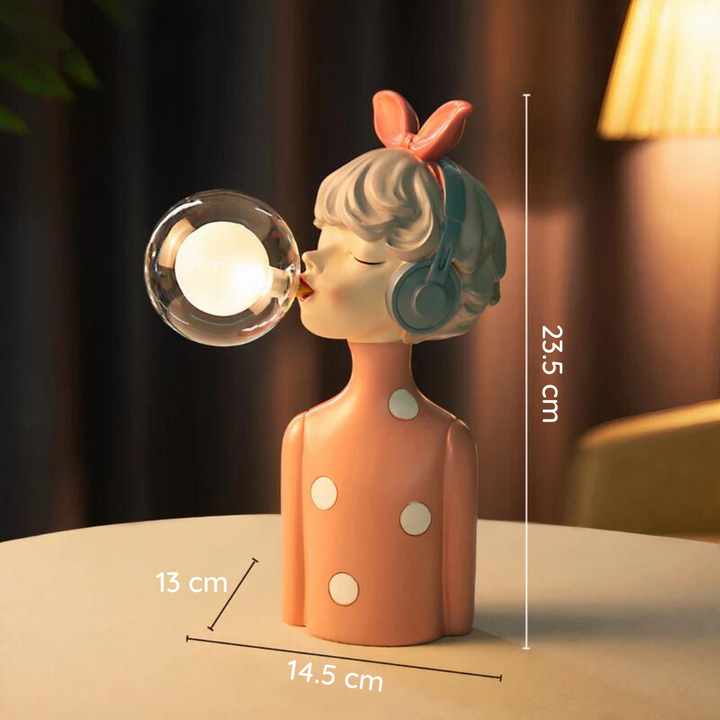 Artisan Sisters: Lampada da tavolo designer in legno e vetro – luce calda per una casa moderna
