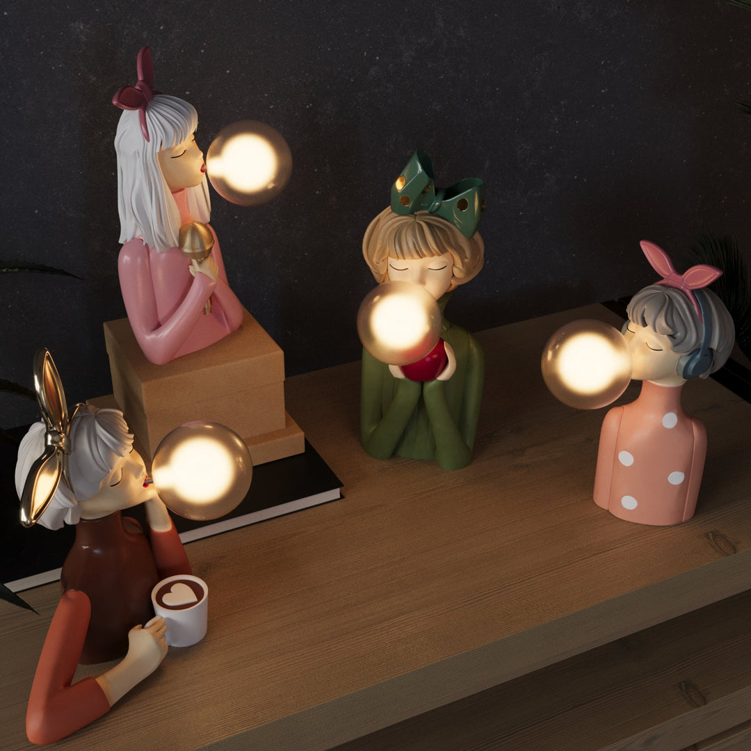 Artisan Sisters: Lampada da tavolo designer in legno e vetro – luce calda per una casa moderna