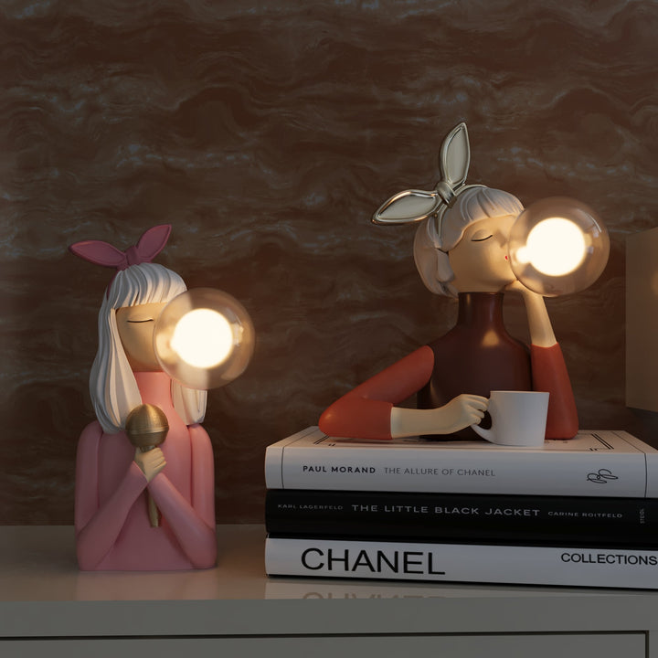 Artisan Sisters: Lampada da tavolo designer in legno e vetro – luce calda per una casa moderna