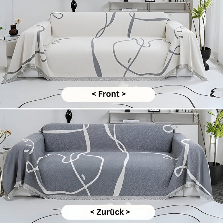 ArturaWeave: Rivestimento per divano in design astratto in morbido chenille con utilizzo doppio – per divano e lounge