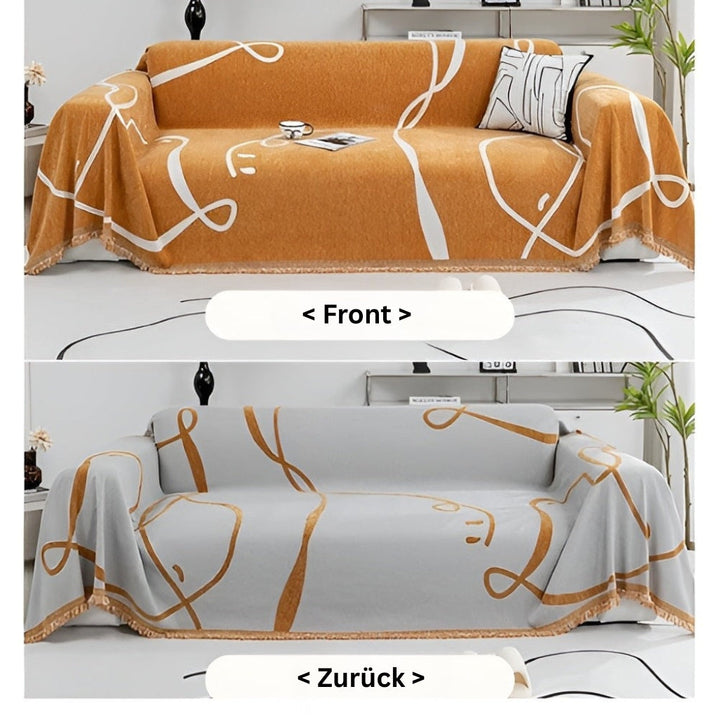ArturaWeave: Rivestimento per divano in design astratto in morbido chenille con utilizzo doppio – per divano e lounge