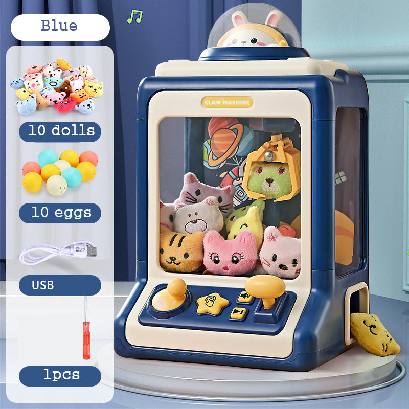 Mini Macchina di Presa Giocattolo per Bambini - Gioco di Presa di Peluche Operato da Monete con Luci e Musica