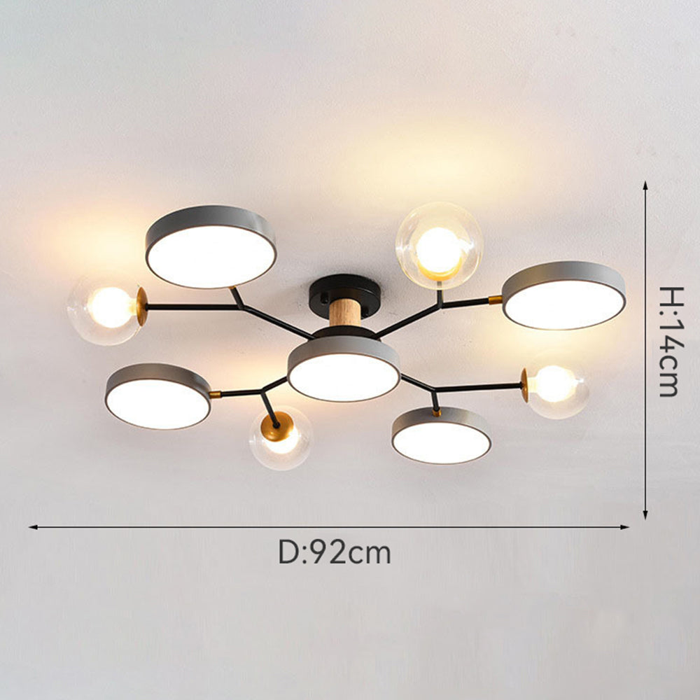 AstoriaLux: Lampada da soffitto LED creativa a rami – moderna e decorativa per soggiorno e sala da pranzo