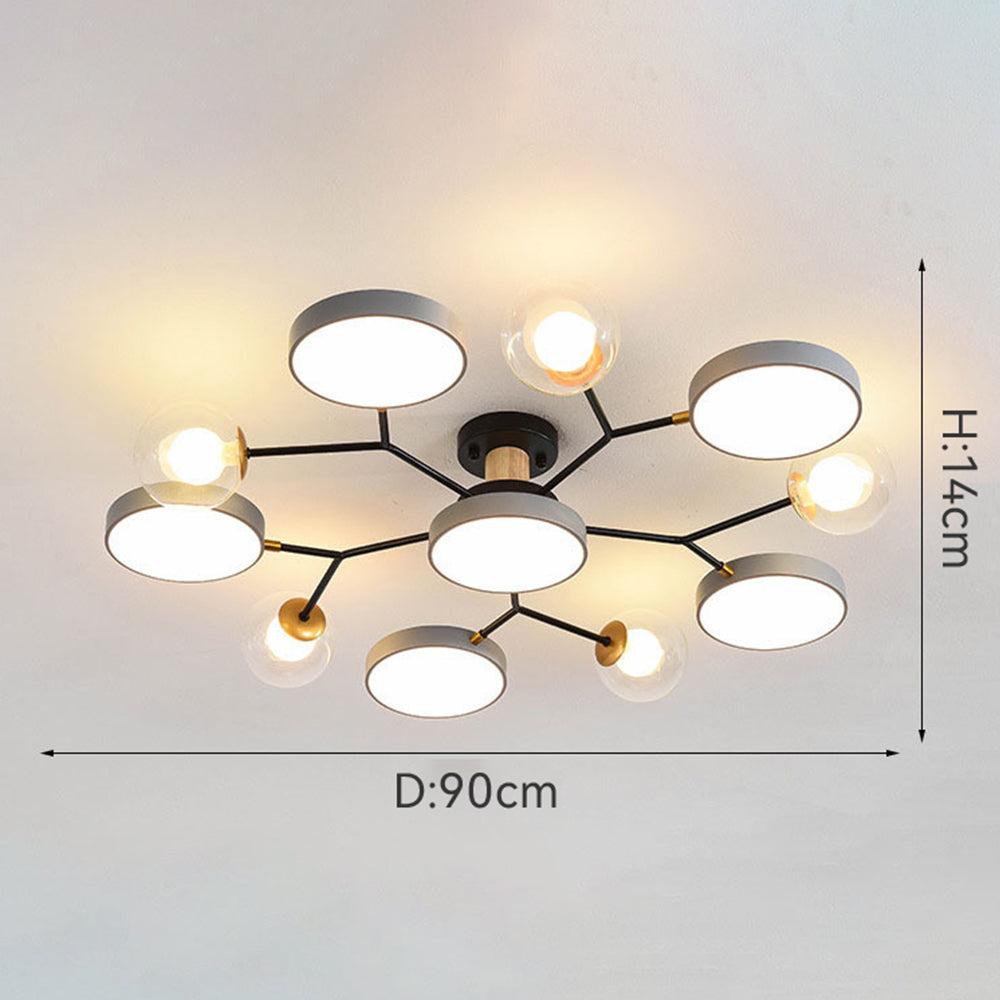 AstoriaLux: Lampada da soffitto LED creativa a rami – moderna e decorativa per soggiorno e sala da pranzo