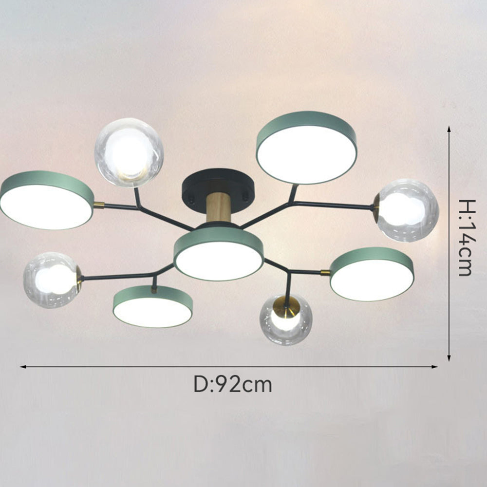 AstoriaLux: Lampada da soffitto LED creativa a rami – moderna e decorativa per soggiorno e sala da pranzo