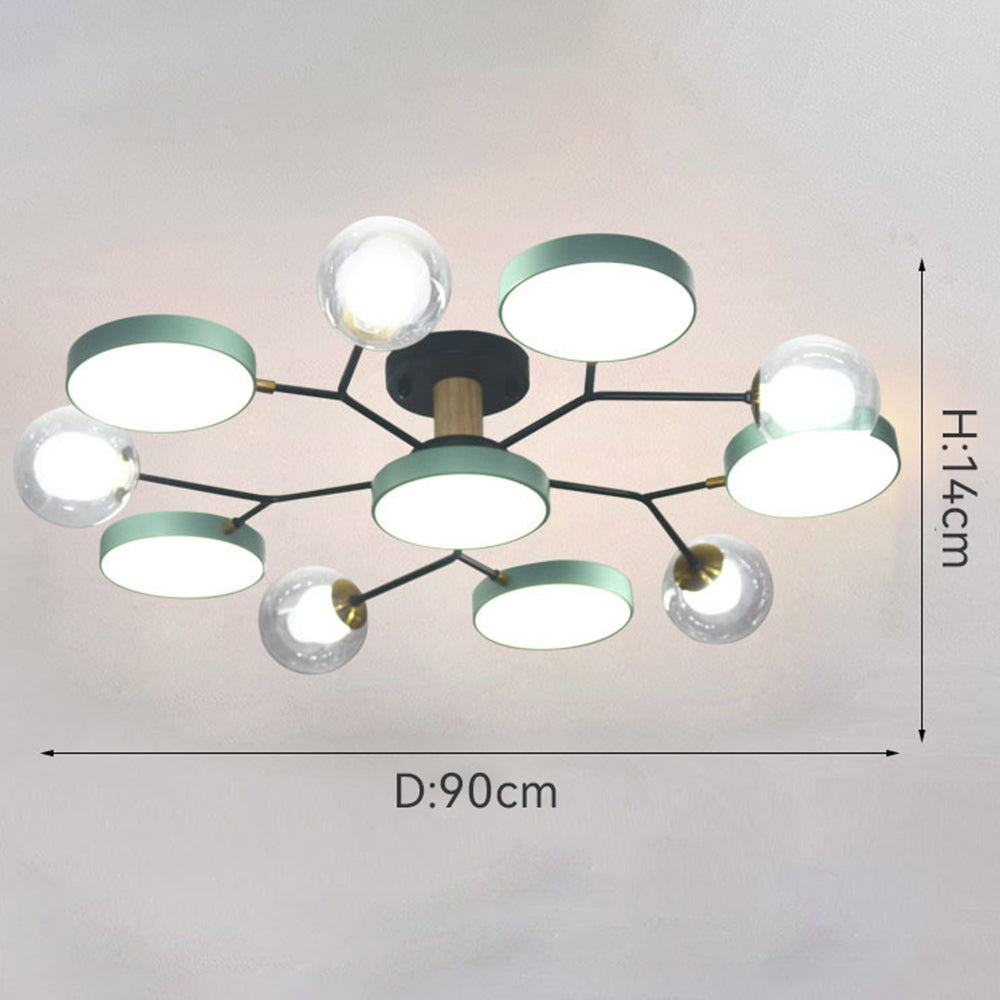 AstoriaLux: Lampada da soffitto LED creativa a rami – moderna e decorativa per soggiorno e sala da pranzo