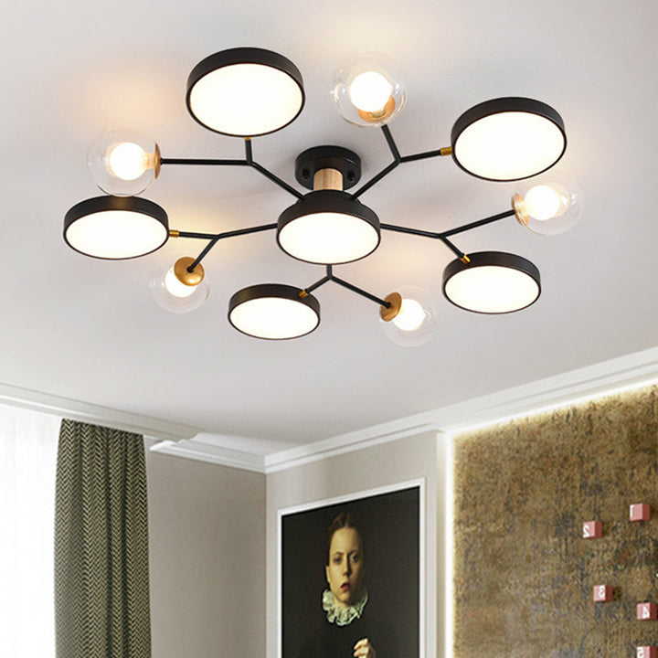AstoriaLux: Lampada da soffitto LED creativa a rami – moderna e decorativa per soggiorno e sala da pranzo