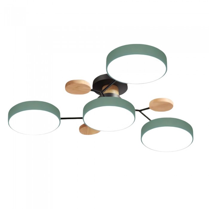 AstroLicht: Moderno lampadario a LED con design organico e dischi luminosi rotondi