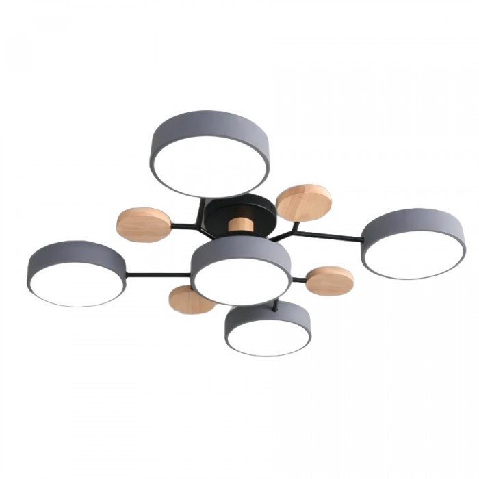 AstroLicht: Moderno lampadario a LED con design organico e dischi luminosi rotondi