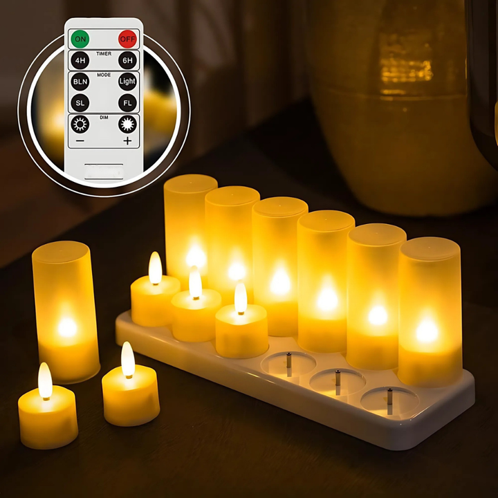 AuraLume™ – Set di Luci LED Ricaricabili con Telecomando