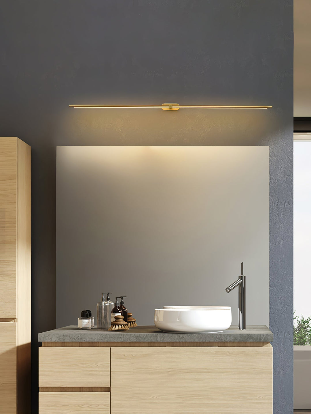 Auralin: Lampada da Parete LED Minimalista Ricaricabile – Lampada Senza Fili per Bagno e Soggiorno