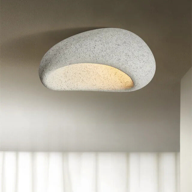 AureZen: Lampada da soffitto Wabi Sabi – Illuminazione da soffitto giapponese elegante