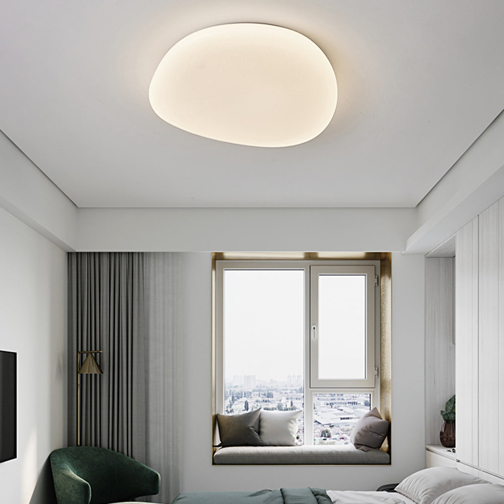 Aureen: Lampada da soffitto LED moderna a forma di ciottolo – per bagno e camera da letto