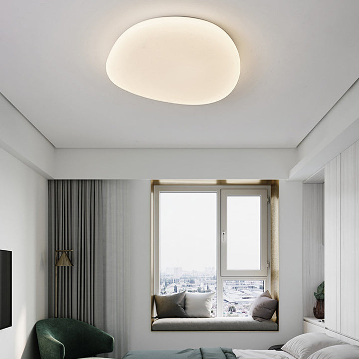 Aureen: Lampada da soffitto LED moderna a forma di ciottolo – per bagno e camera da letto