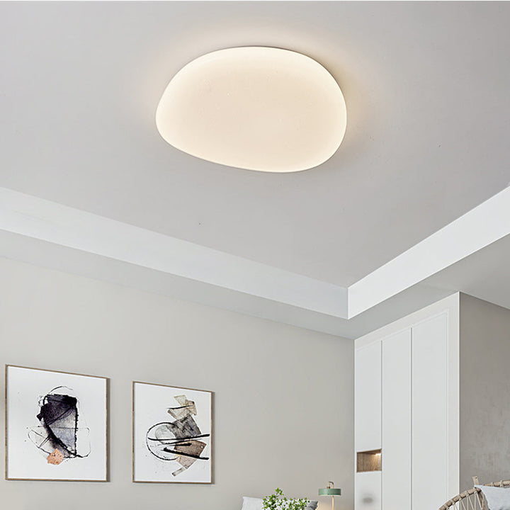 Aureen: Lampada da soffitto LED moderna a forma di ciottolo – per bagno e camera da letto