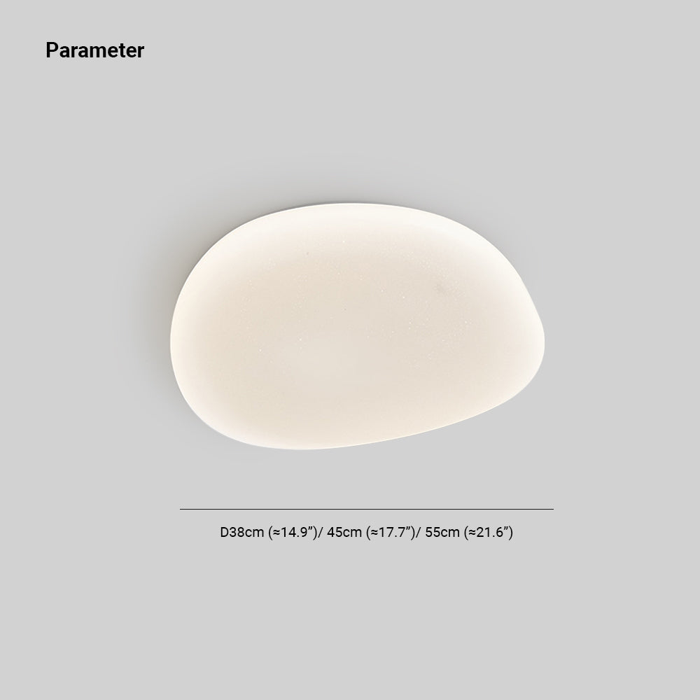 Aureen: Lampada da soffitto LED moderna a forma di ciottolo – per bagno e camera da letto