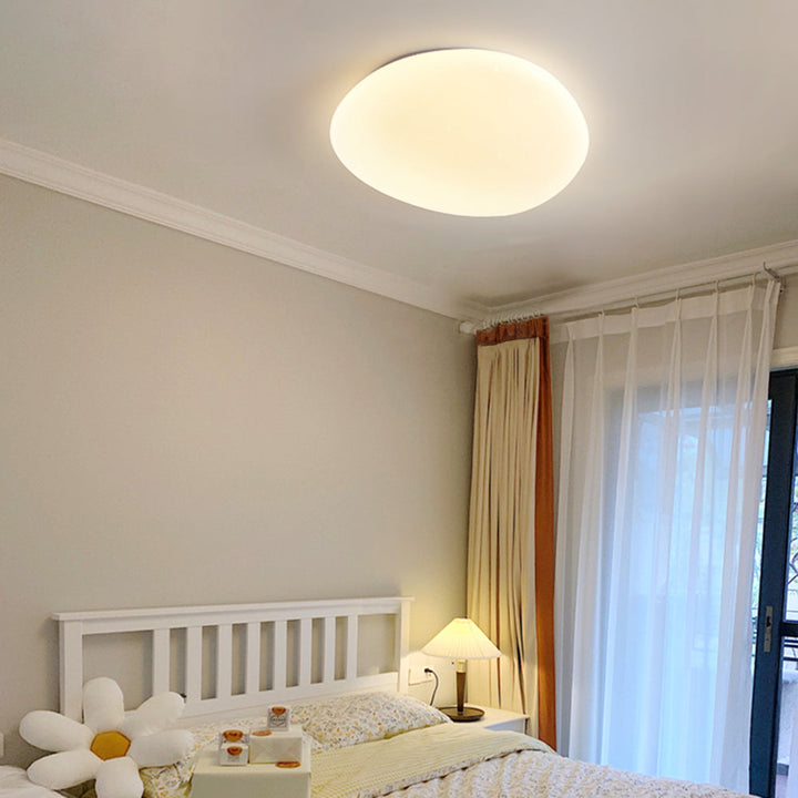 Aureen: Lampada da soffitto LED moderna a forma di ciottolo – per bagno e camera da letto