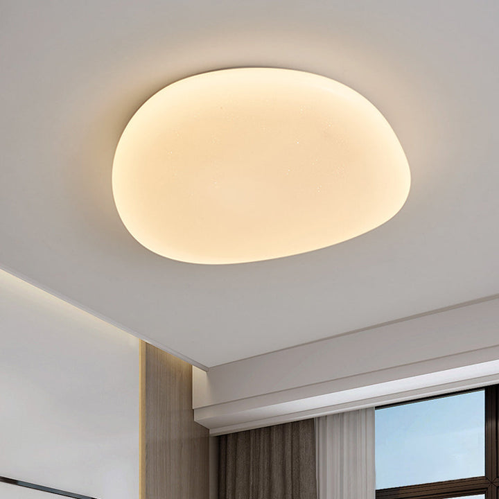 Aureen: Lampada da soffitto LED moderna a forma di ciottolo – per bagno e camera da letto
